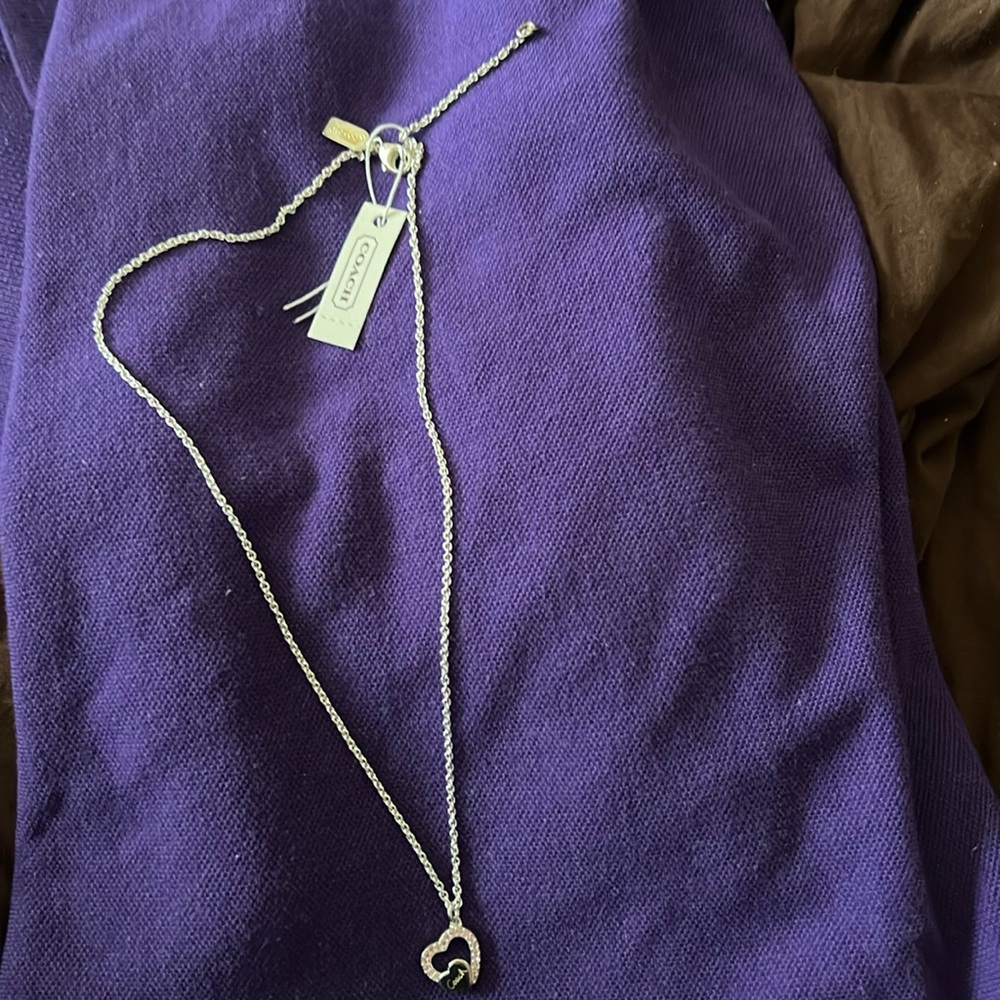 Coach heart necklace